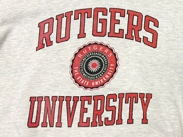 90s��Champion �����ԥ���CREW NECK SWEAT SHIRTS ���롼�ͥå� �������å� ����ġ�col.HEATHER GRAY��size:X-LARGE��RUTGERS UNIVERSITY�����߹��ߥץ��ȡ�Made in U.S.A.������ꥫ�� ��VINTAGE ������ơ����ۡ���šۡ�Ź�޻����Բġ�