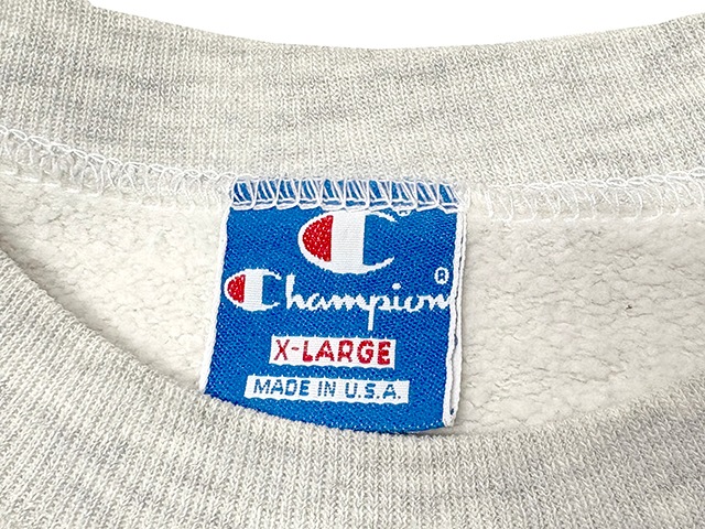 90s��Champion �����ԥ���CREW NECK SWEAT SHIRTS ���롼�ͥå� �������å� ����ġ�col.HEATHER GRAY��size:X-LARGE��RUTGERS UNIVERSITY�����߹��ߥץ��ȡ�Made in U.S.A.������ꥫ�� ��VINTAGE ������ơ����ۡ���šۡ�Ź�޻����Բġ�