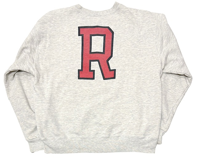 90s��Champion �����ԥ���CREW NECK SWEAT SHIRTS ���롼�ͥå� �������å� ����ġ�col.HEATHER GRAY��size:X-LARGE��RUTGERS UNIVERSITY�����߹��ߥץ��ȡ�Made in U.S.A.������ꥫ�� ��VINTAGE ������ơ����ۡ���šۡ�Ź�޻����Բġ�