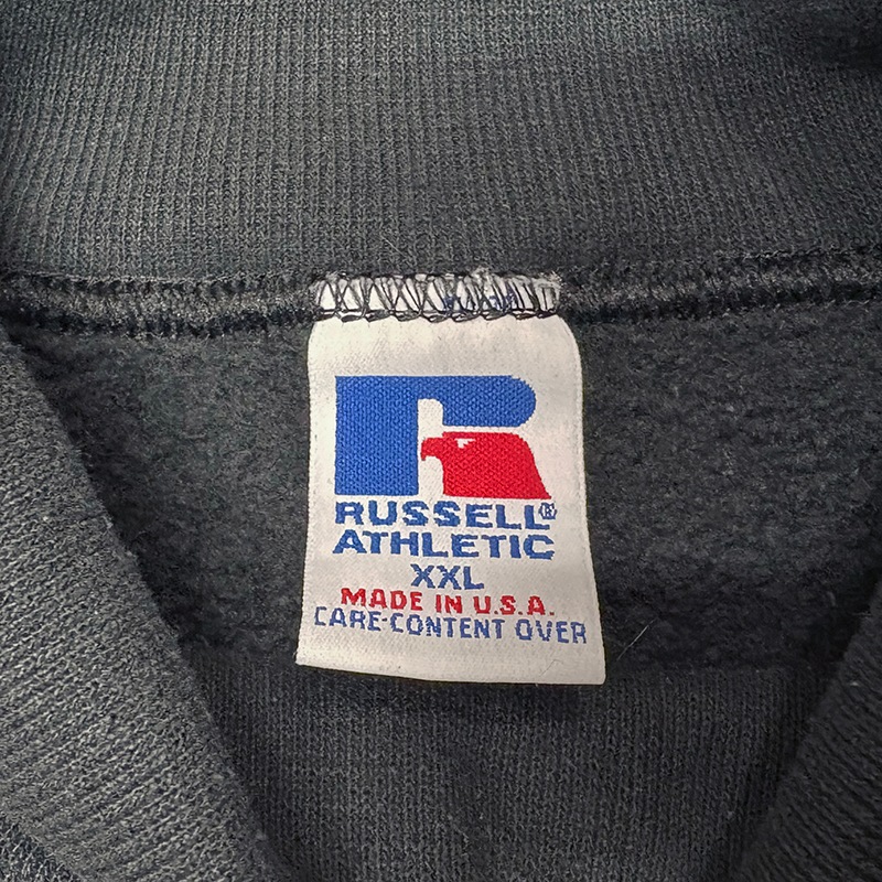 90s��RUSSELL ATHLETIC ��å��� ��������å���TURTLENECK SWEAT �����ȥ�ͥå� �������åȡ�̵�ϡ�col:BLACK��size:XXL��Made in U.S.A.��BIG SIZE����VINTAGE ������ơ����ۡ���šۡ�Ź�޻����Բġ�
