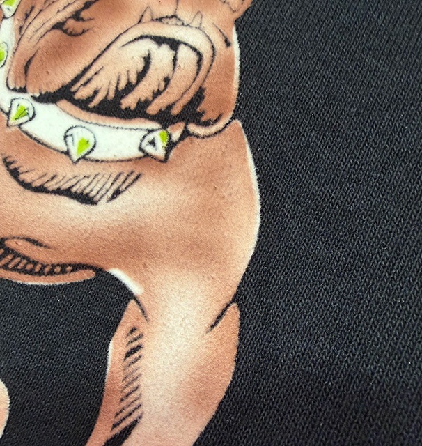 WAREHOUSE �������ϥ�����Lot 409 MARYSVILLE HIGH�����롼�ͥå� �������åȡ�bulldog �֥�ɥå���2��(BLACK/NAVY)���ե��å����ץ��ȡ�MADE IN JAPAN