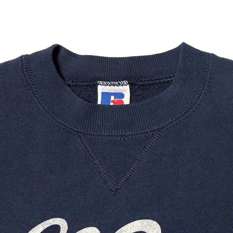 90s��L.L.BEAN ���륨��ӡ���RUSSELL ATHLETIC ��å��륢������å���CREW NECK SWEAT ���롼�ͥå� �������åȡ�col:NAVY��size:YOUTH XL��Made in U.S.A.����VINTAGE �ӥ�ơ����ۡ���šۡ�Ź�޻����Բġ�