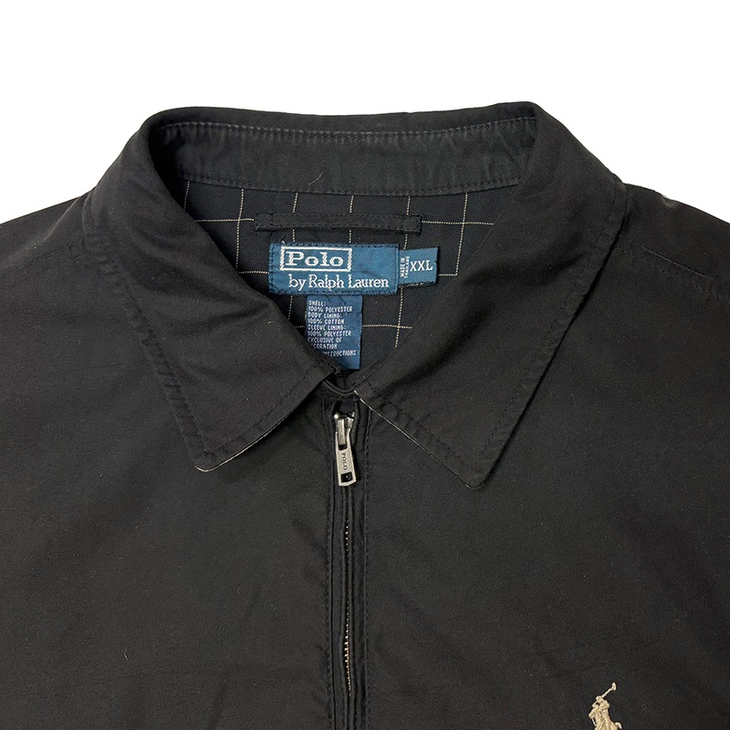 Polo by Ralph Lauren �ݥ� ���ե�����󡡥������󥰥ȥåס�col.BLACK��size:XXL���ϥ��ȥ󥸥㥱�å� ��USED �桼���ɡۡ���š�