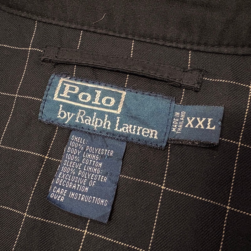 Polo by Ralph Lauren �ݥ� ���ե�����󡡥������󥰥ȥåס�col.BLACK��size:XXL���ϥ��ȥ󥸥㥱�å� ��USED �桼���ɡۡ���š�