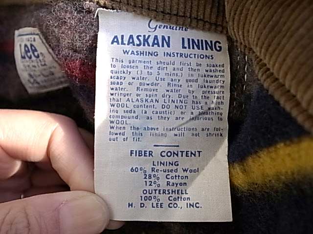 �� DEADSTOCK��60's Lee �꡼��81-LJ DENIM COVERALL JACKET��ALASKAN LINING �ǥ˥ࡡ���С������롡�֥�󥱥åȥ饤�ʡ���size:44��Made in USA �ǥåɥ��ȥå���1960ǯ������Vintage ������ơ����ۡ���š�