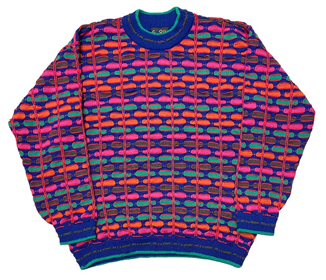 ��SALE 20%OFF�� COOGI ����������3D Knit Wool Sweater 3D�˥å� �����륻��������col.Neon color�ϡ�size:XL��100��PURE WOOL��Made in AUSTRALIA����OLD ������ɡۡ���šۡ�Ź�޻����Բġ�