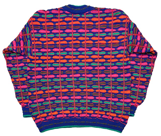 ��SALE 20%OFF�� COOGI ����������3D Knit Wool Sweater 3D�˥å� �����륻��������col.Neon color�ϡ�size:XL��100��PURE WOOL��Made in AUSTRALIA����OLD ������ɡۡ���šۡ�Ź�޻����Բġ�