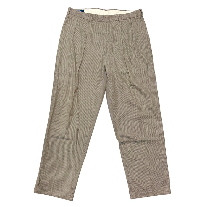 ��SALE 30%OFF��Polo by Ralph Lauren �ݥ� ���ե������2tuck Cotton Slacks 2���å� ���åȥ� ����å�����col.BROWN�ϡ�size:W36��COTTON100�� ��USED �桼���ɡۡ���šۡ�Ź�޻����Բġ�