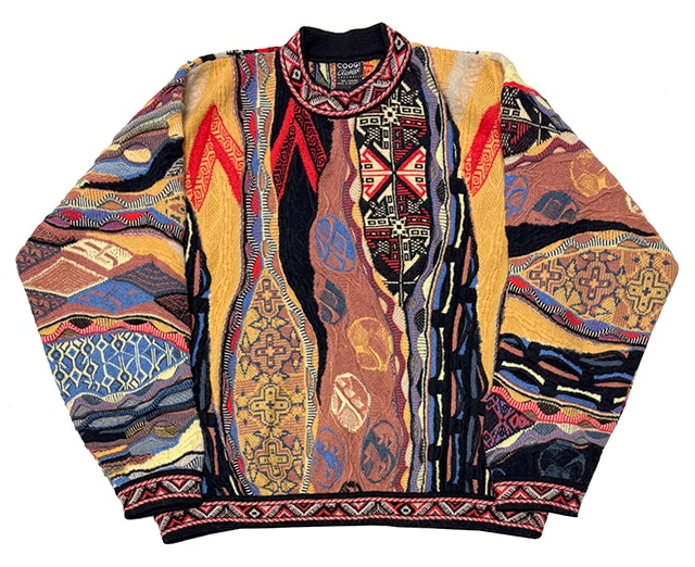 ��SALE 30%OFF�� COOGI ����������3D Knit Cashmere Sweater 3D�˥å� �����ߥ�����������col.YELLOW�ϡ�size:L��100��CASHMERE��Made in AUSTRALIA����OLD ������ɡۡ���šۡ�Ź�޻����Բġ�
