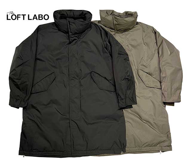 The LOFTLABO  KAWADA FEATHER եȥ  եALEXɡSTAND COLLAR DOWN COAT ɥ顼  ȡ2(BLACK/KHAKI)2022FW