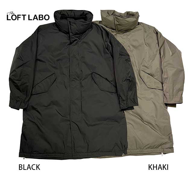 The LOFTLABO  KAWADA FEATHER եȥ  եALEXɡSTAND COLLAR DOWN COAT ɥ顼  ȡ2(BLACK/KHAKI)2022FW