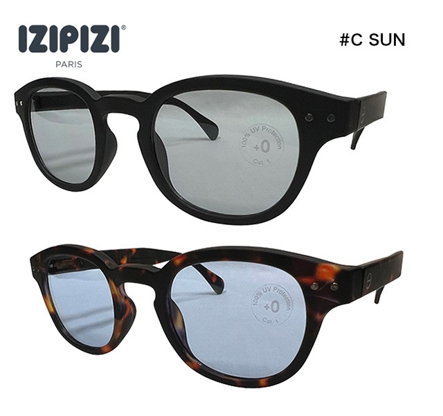 IZIPIZI �����ԥ���#C SUN�����󥰥饹��2��(BLACK��LIGHT SMOKE/TORTOISE��LIGHT BLUE)��LIGHT COLOR COLLECTION��UV���å�