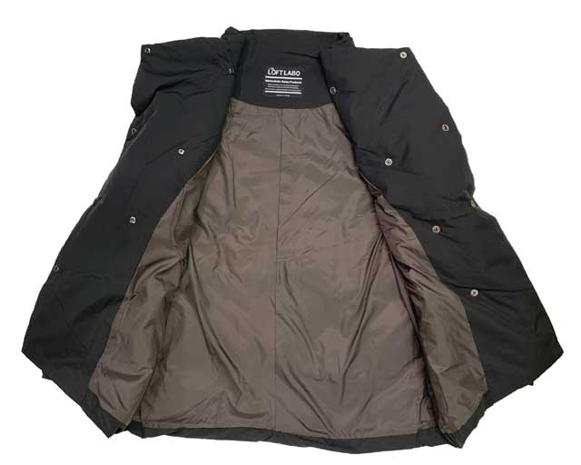 The LOFTLABO �� KAWADA FEATHER ���եȥ�� �� ������ե���������VOBB-MID�ɡ�SQUARE MIDDLE DOWN COAT �������� �ߥɥ� ������ �����ȡ�2��(BLACK/BROWN)��2022FW