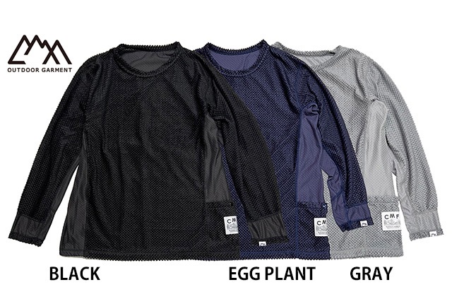 CMF OUTDOOR GARMENT ����ե� �����ȥɥ� �������ȡ�CMF OCTA L/S TEE MOD ������ ���󥰥��꡼�� T����� ��åɡ�Ĺµ������T��3��(BLACK/EGG PLANT/GRAY)��COMFY ��2025FW���۴�®�������̡���Ǯ/��Ǯ