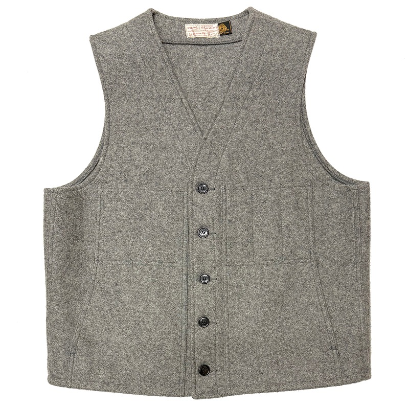 FILSON �ե��륽��MACKINAW WOOL VEST �ޥå��Ρ� ������ �٥��ȡ�col:GRAY��size:ɽ���ʤ�(L����)��100�� VIRGIN WOOL����OLD ������ɡۡ���š�