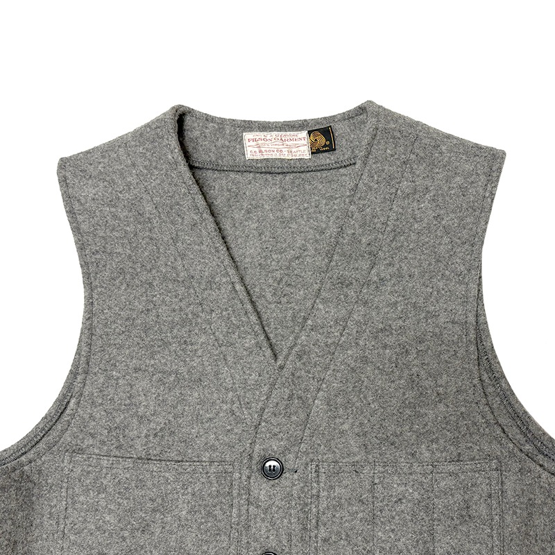 FILSON �ե��륽��MACKINAW WOOL VEST �ޥå��Ρ� ������ �٥��ȡ�col:GRAY��size:ɽ���ʤ�(L����)��100�� VIRGIN WOOL����OLD ������ɡۡ���š�