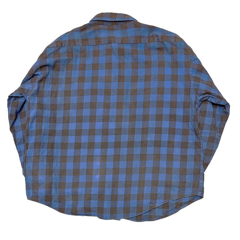 90s��Wear Guard �����������ɡ�L/S Flannel Shirt ���󥰥��꡼�� �ե��ͥ� ����ġ�col:BLUE��size:3XL��Made in U.S.A.���ͥ륷��� ��VINTAGE �ӥ�ơ����ۡ���šۡ�Ź�޻����Բġ�