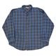 90s��Wear Guard �����������ɡ�L/S Flannel Shirt ���󥰥��꡼�� �ե��ͥ� ����ġ�col:BLUE��size:3XL��Made in U.S.A.���ͥ륷��� ��VINTAGE �ӥ�ơ����ۡ���šۡ�Ź�޻����Բġ�