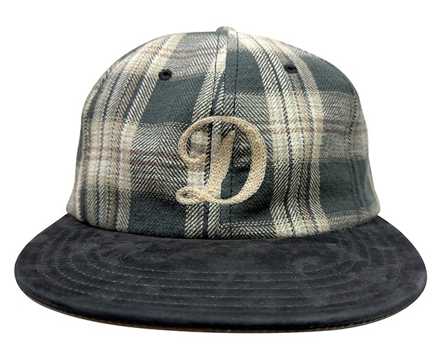 THE H.W.DOG & co. �ɥå���PLAID TWO TONE CAP���ץ쥤�� �ġ��ȡ��� ����åס�˹�ҡ�BLACK �֥�å�