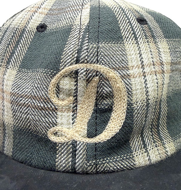 THE H.W.DOG & co. �ɥå���PLAID TWO TONE CAP���ץ쥤�� �ġ��ȡ��� ����åס�˹�ҡ�BLACK �֥�å�