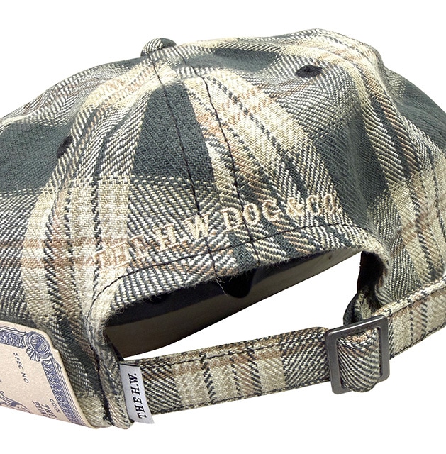 THE H.W.DOG & co. �ɥå���PLAID TWO TONE CAP���ץ쥤�� �ġ��ȡ��� ����åס�˹�ҡ�BLACK �֥�å�