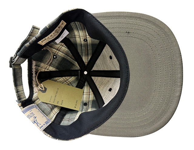 THE H.W.DOG & co. �ɥå���PLAID TWO TONE CAP���ץ쥤�� �ġ��ȡ��� ����åס�˹�ҡ�BLACK �֥�å�