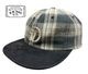 THE H.W.DOG & co. �ɥå���PLAID TWO TONE CAP���ץ쥤�� �ġ��ȡ��� ����åס�˹�ҡ�BLACK �֥�å�