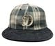 THE H.W.DOG & co. �ɥå���PLAID TWO TONE CAP���ץ쥤�� �ġ��ȡ��� ����åס�˹�ҡ�BLACK �֥�å�