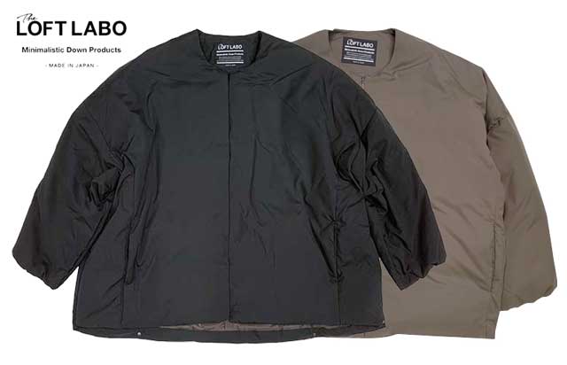 The LOFTLABO  KAWADA FEATHER եȥ  եDAMBɡNO COLLAR OVER DOWN JACKET Ρ顼С󥸥㥱åȡ2(BLACK/BROWN)2022FW