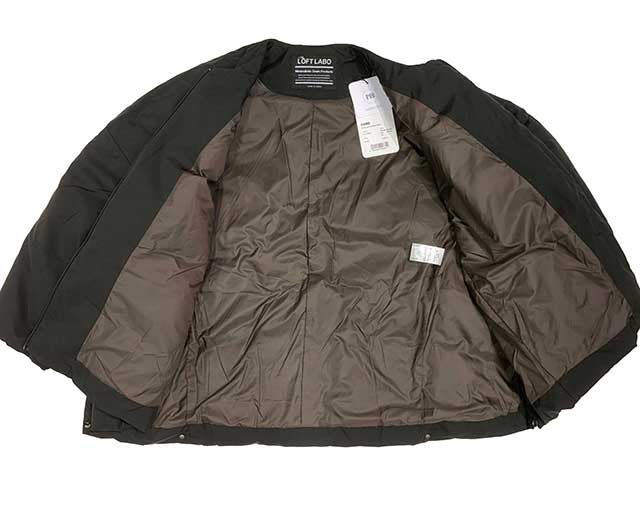 The LOFTLABO  KAWADA FEATHER եȥ  եDAMBɡNO COLLAR OVER DOWN JACKET Ρ顼С󥸥㥱åȡ2(BLACK/BROWN)2022FW