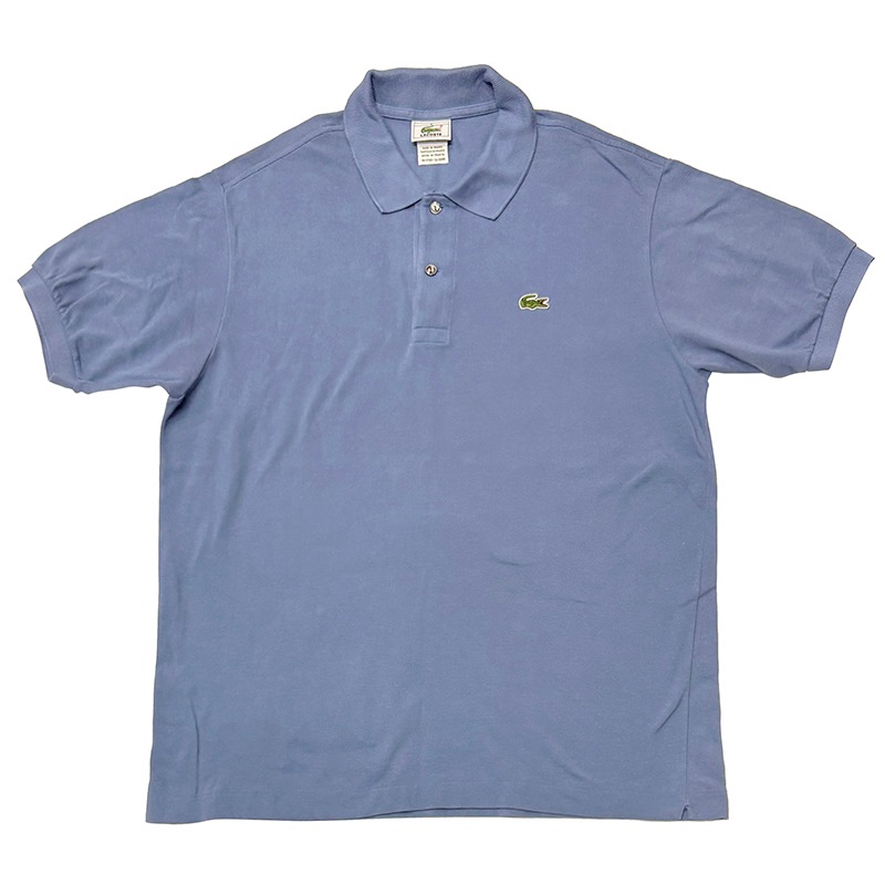 LACOSTE �饳���ơ�Made in France �ե������Polo Shirt �ݥ�����ġ�col:LT.PURPLE��size:5(XL����)���ե�饳����USED �桼���ɡۡ���šۡ�Ź�޻����Բġ�