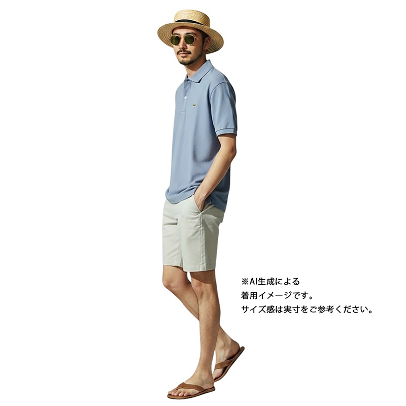 LACOSTE �饳���ơ�Made in France �ե������Polo Shirt �ݥ�����ġ�col:LT.PURPLE��size:5(XL����)���ե�饳����USED �桼���ɡۡ���šۡ�Ź�޻����Բġ�