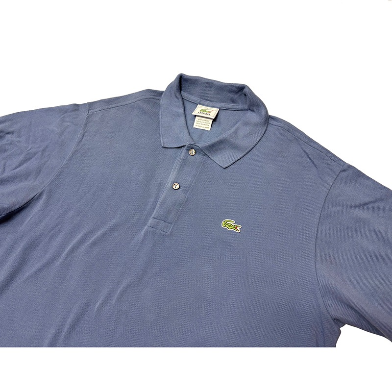 LACOSTE �饳���ơ�Made in France �ե������Polo Shirt �ݥ�����ġ�col:LT.PURPLE��size:5(XL����)���ե�饳����USED �桼���ɡۡ���šۡ�Ź�޻����Բġ�