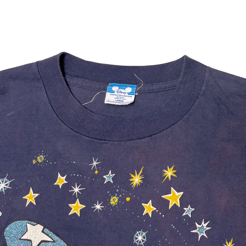 80s��Disney �ǥ����ˡ���FANTASIA �ե��󥿥�����Mickey Mouse T-Shirts �ߥå����ޥ���T����ġ�col:NAVY��size:LARGE��Made in U.S.A. ��VINTAGE �ӥ�ơ����ۡ���š�