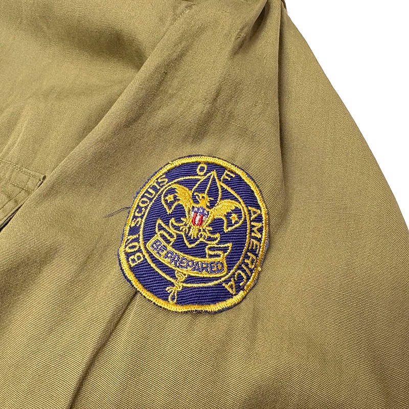 40s��Boy Scouts �ܡ����������ȡ�L/S SHIRTS Ĺµ����ġ��ޥ��դ���col.GREEN��size:ɽ���ʤ�(L-XL����)��Boy Scouts of America ��VINTAGE �ӥ�ơ����ۡ���š�