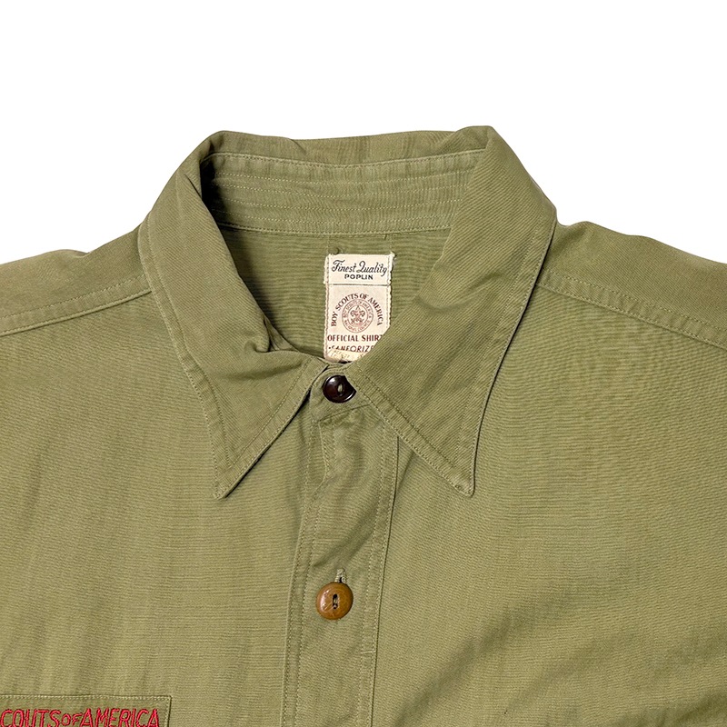 40s��Boy Scouts �ܡ����������ȡ�L/S SHIRTS Ĺµ����ġ��ޥ��դ���col.GREEN��size:ɽ���ʤ�(L-XL����)��Boy Scouts of America ��VINTAGE �ӥ�ơ����ۡ���š�