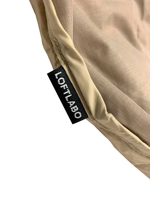 The LOFTLABO ���եȥ�ܡ�KONG ���󥰡�QUILTING DOWN CAPE ����ƥ��� ������ �����ס�2����LT.BEIGE/BLACK��