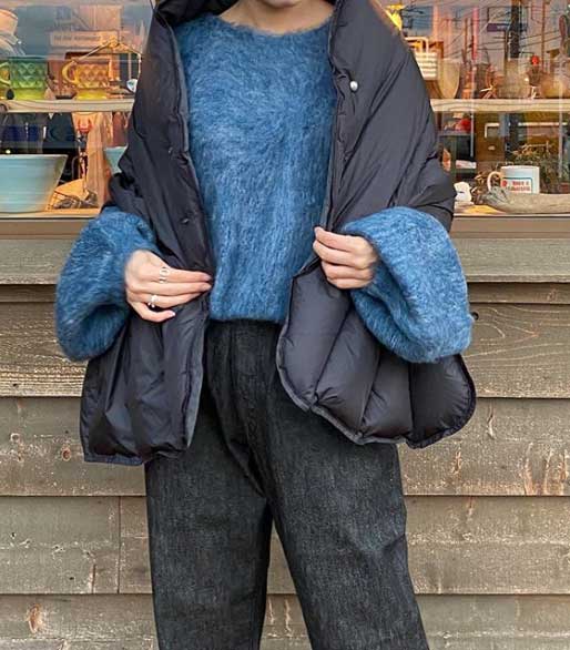 The LOFTLABO ���եȥ�ܡ�KONG ���󥰡�QUILTING DOWN CAPE ����ƥ��� ������ �����ס�2����LT.BEIGE/BLACK��