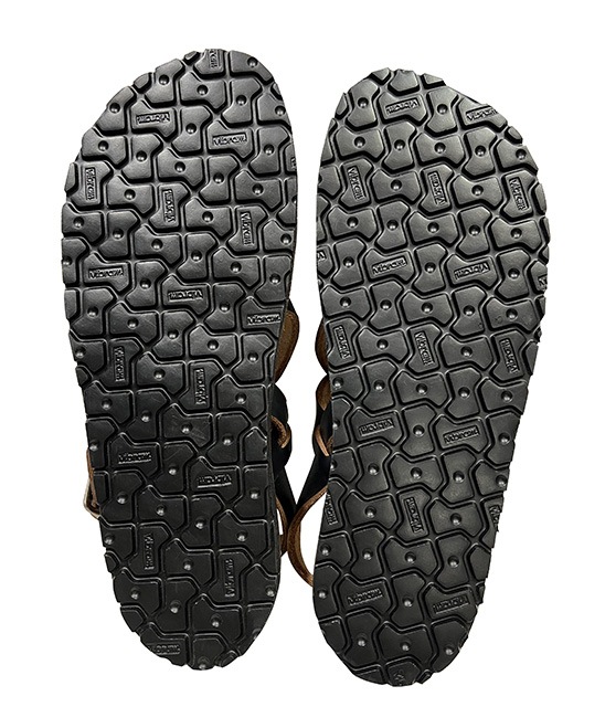 LIGHT MARKER Foot wear �饤�ȥޡ����� �եåȥ���������RISHIKESH SANDAL �ꥷ�������� �쥶�� ������롡BLACK �֥�å���M������(25��26cm)���ϥ�ɥᥤ�ɡ��쥶��������롡KUBIKI LEATHER��LEFT HAND