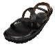 LIGHT MARKER Foot wear �饤�ȥޡ����� �եåȥ���������RISHIKESH SANDAL �ꥷ�������� �쥶�� ������롡BLACK �֥�å���M������(25��26cm)���ϥ�ɥᥤ�ɡ��쥶��������롡KUBIKI LEATHER��LEFT HAND