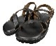 LIGHT MARKER Foot wear �饤�ȥޡ����� �եåȥ���������RISHIKESH SANDAL �ꥷ�������� �쥶�� ������롡BLACK �֥�å���M������(25��26cm)���ϥ�ɥᥤ�ɡ��쥶��������롡KUBIKI LEATHER��LEFT HAND