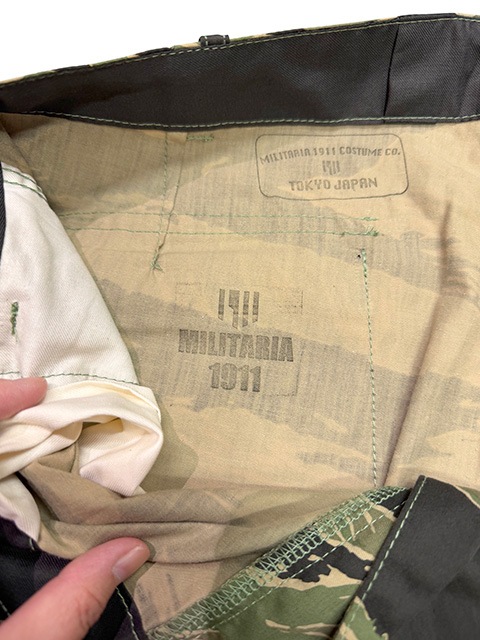 ��2025ǯ��ǥ�ۡڥ�󥦥��å����MILITARIA 1911 TIGER STRIPE CINEMA EDITION US CUT PANTS�������������ȥ饤�� ���ͥޥ��ǥ������ US���åȥѥ�ġ��ȥ饦�������º̡��ߥ꥿�꡼ �������ڿ��ʡ�