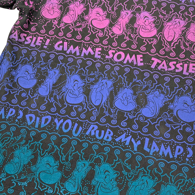 80s��Disney �ǥ����ˡ���ALADDIN ���饸��Genie T-Shirts �����ˡ�T����ġ�col:���ߥ�����size:ɽ���ʤ�(XL����)��Made in U.S.A. ��VINTAGE �ӥ�ơ����ۡ���š�