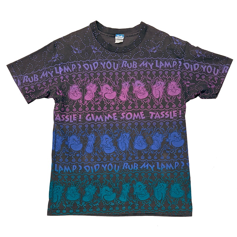 80s��Disney �ǥ����ˡ���ALADDIN ���饸��Genie T-Shirts �����ˡ�T����ġ�col:���ߥ�����size:ɽ���ʤ�(XL����)��Made in U.S.A. ��VINTAGE �ӥ�ơ����ۡ���š�