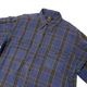 90s��DOUBLE RL ���֥륢���륨�롡STITCH PLAID L/S SHIRT ���ƥå� �ץ쥤�� ���󥰥��꡼�֥���ġ�col:BLUE��size:XL��RRL��Ralph Lauren ��VINTAGE �ӥ�ơ����ۡ���šۡ�Ź�޻����Բġ�