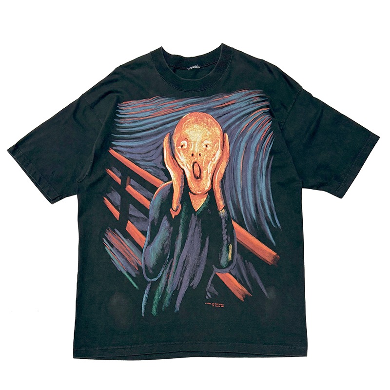 90s��Edvard Munch ���ɥ�����ɡ���󥯡��ɶ��� �� T����ġ�col:BLACK��size:ɽ���ʤ�(XL-2XL����)��ON THE WALL ��VINTAGE �ӥ�ơ����ۡ���š�