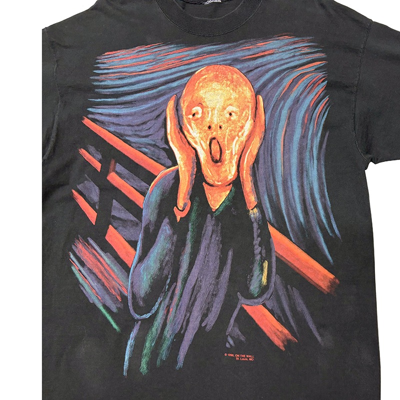90s��Edvard Munch ���ɥ�����ɡ���󥯡��ɶ��� �� T����ġ�col:BLACK��size:ɽ���ʤ�(XL-2XL����)��ON THE WALL ��VINTAGE �ӥ�ơ����ۡ���š�