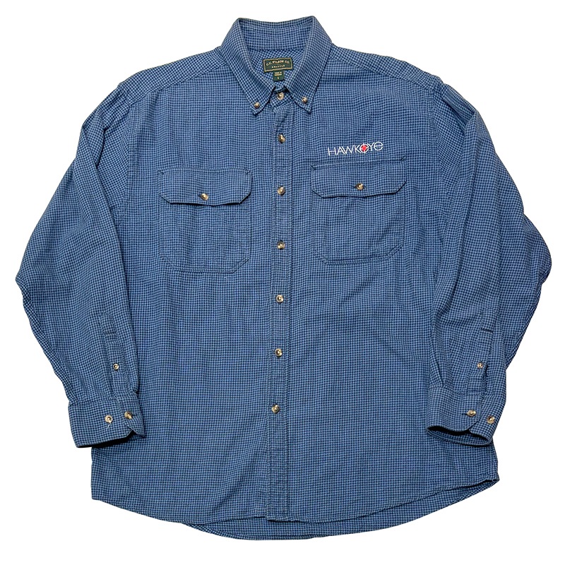 FILSON �ե��륽��LONG SLEEVE SHIRTS ���󥰥��꡼�� ����ġ�col:BLUE CHECK��size:L��COTTON100%����USED �桼���ɡۡ���šۡ�Ź�޻����Բġ�