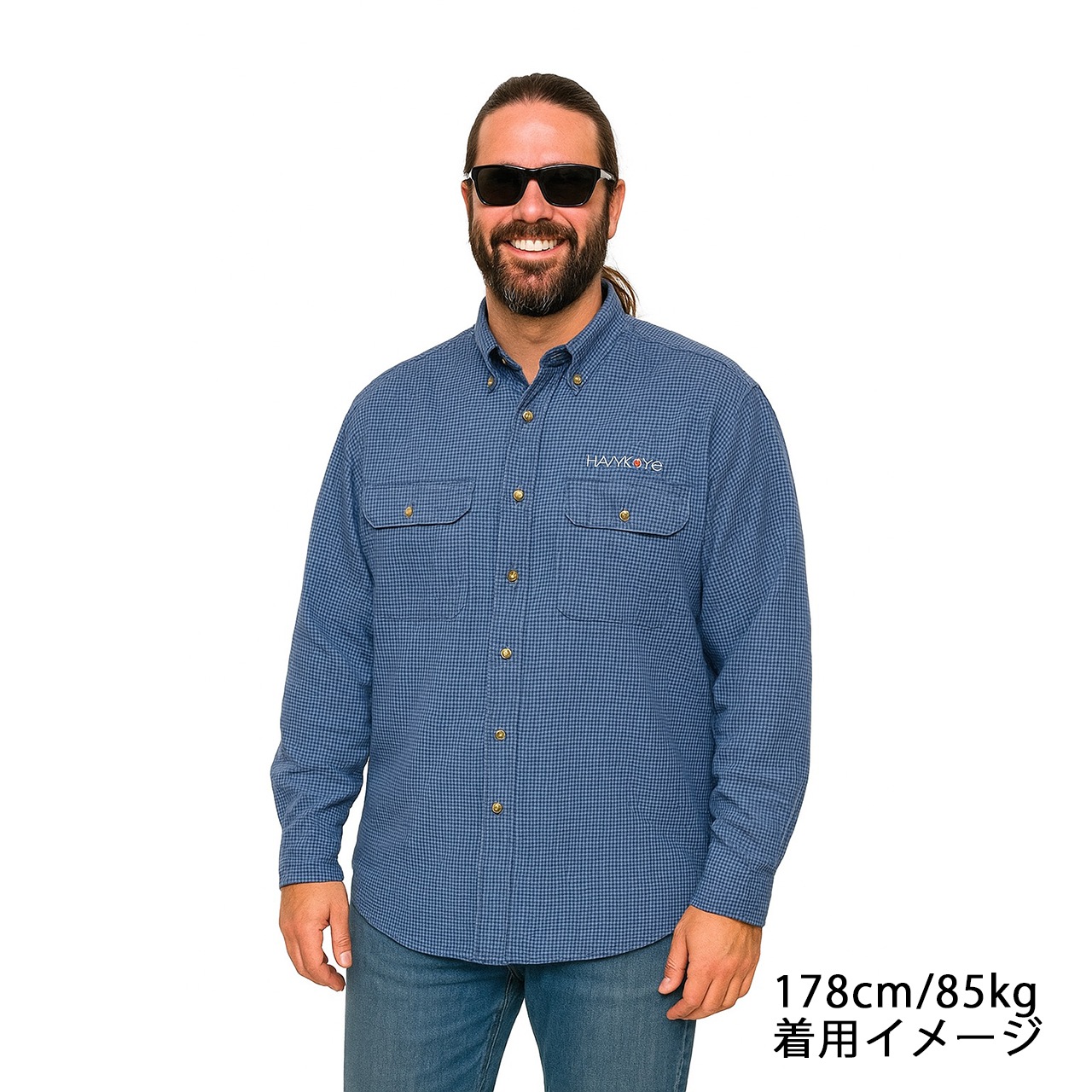 FILSON �ե��륽��LONG SLEEVE SHIRTS ���󥰥��꡼�� ����ġ�col:BLUE CHECK��size:L��COTTON100%����USED �桼���ɡۡ���šۡ�Ź�޻����Բġ�