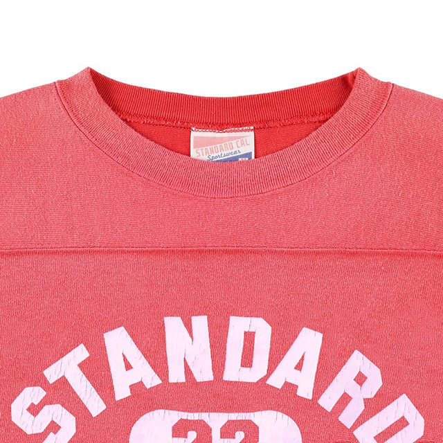 STANDARD CALIFORNIA ����������ɥ���ե���˥� Heavyweight Football Logo Long Sleeve T Vintage Wash���إӡ��������� �եåȥܡ��� Ĺµ T����ġ�2����WHITE/NAVY��